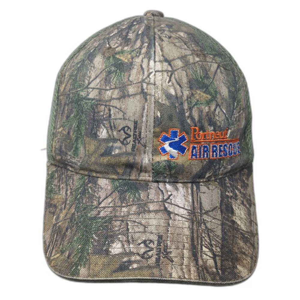 Port Authority Baseball Cap Green One Size Portneuf Air Rescue Mesh Camo Hat